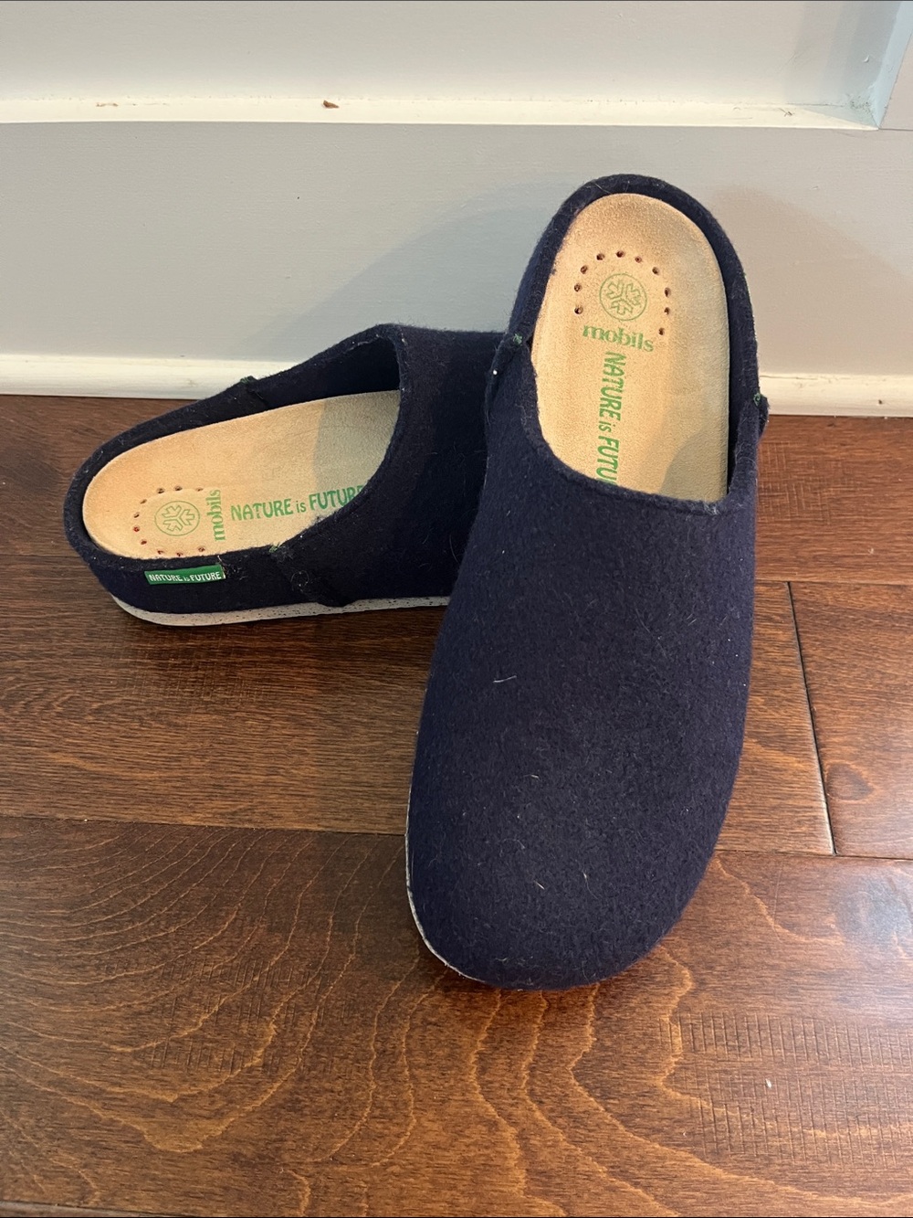 Mobils by Mephisto “Nature is Future” Men’s Navy Clog Size 43
